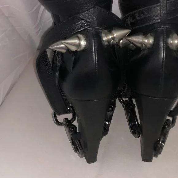 Actual RUNWAY Rare ❤️Nicholas Kirkwood X Rodarte Over Knee Thigh High Heel Boots - Picture 11 of 17